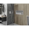 Mexen X-Wall-R fürdőszoba süllyesztett polc kerettel 75 x 30 cm, Fehér - 1920753010