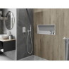 Mexen X-Wall-R raft încastrat cu flanșă 75 x 30 cm, alb - 1920753010