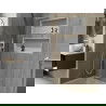 Mexen X-Wall-R fürdőszoba süllyesztett polc kerettel 75 x 30 cm, Fehér - 1920753010