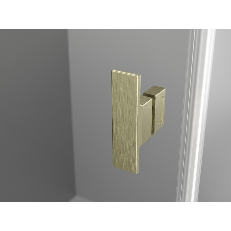 Mexen Mist-H Duo zuhanykabin balra nyíló bal 115 x 110 cm, átlátszó, arany szálcsiszolt - 8A5-115L-110P-55-00