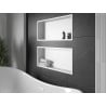 Mexen X-Wall-R fürdőszoba süllyesztett polc kerettel 75 x 30 cm, Fehér - 1920753010