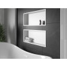 Mexen X-Wall-R raft încastrat cu flanșă 75 x 30 cm, alb - 1920753010