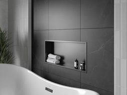 Mexen X-Wall-R raft nisă cu flanșă 75 x 30 cm, negru - 1970753010