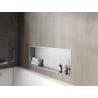Mexen X-Wall-R fürdőszoba süllyesztett polc kerettel 90 x 30 cm, inox - 1910903010