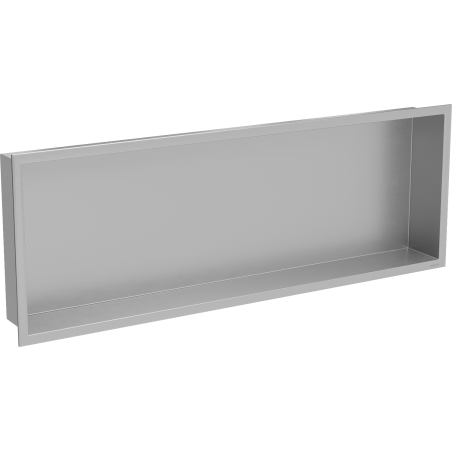 Mexen X-Wall-R fürdőszoba süllyesztett polc kerettel 90 x 30 cm, inox - 1910903010