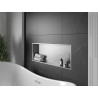 Mexen X-Wall-R fülkepolc peremmel, 90 x 30 cm, inox - 1910903010