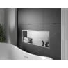 Mexen X-Wall-R fürdőszoba süllyesztett polc kerettel 90 x 30 cm, inox - 1910903010