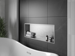 Mexen X-Wall-R raft încastrat cu flanșă 90 x 30 cm, inox - 1910903010