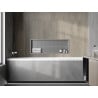 Mexen X-Wall-R raft de încastrare cu flanșă 90 x 30 cm, inox - 1910903010