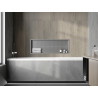 Mexen X-Wall-R raft încastrat cu flanșă 90 x 30 cm, inox - 1910903010
