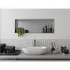 Mexen X-Wall-R fülkepolc peremmel, 90 x 30 cm, inox - 1910903010