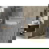 Mexen X-Wall-R fürdőszoba süllyesztett polc kerettel 90 x 30 cm, Fehér - 1920903010