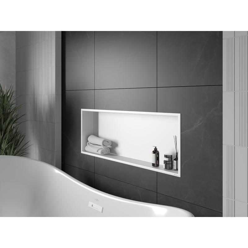 Mexen X-Wall-R fülke polc peremmel 90 x 30 cm, fehér - 1920903010