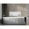 Mexen X-Wall-R raft de nișă cu flanșă 90 x 30 cm, alb - 1920903010