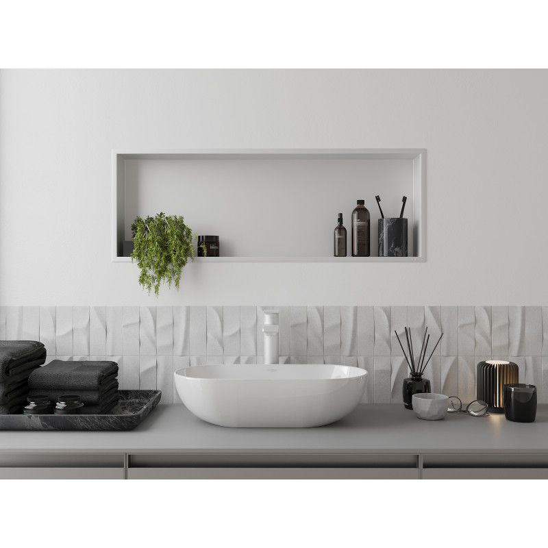 Mexen X-Wall-R fülke polc peremmel 90 x 30 cm, fehér - 1920903010