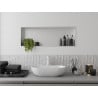 Mexen X-Wall-R raft de încastrare cu flanșă 90 x 30 cm, Albă - 1920903010