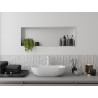 Mexen X-Wall-R raft de nișă cu flanșă 90 x 30 cm, alb - 1920903010