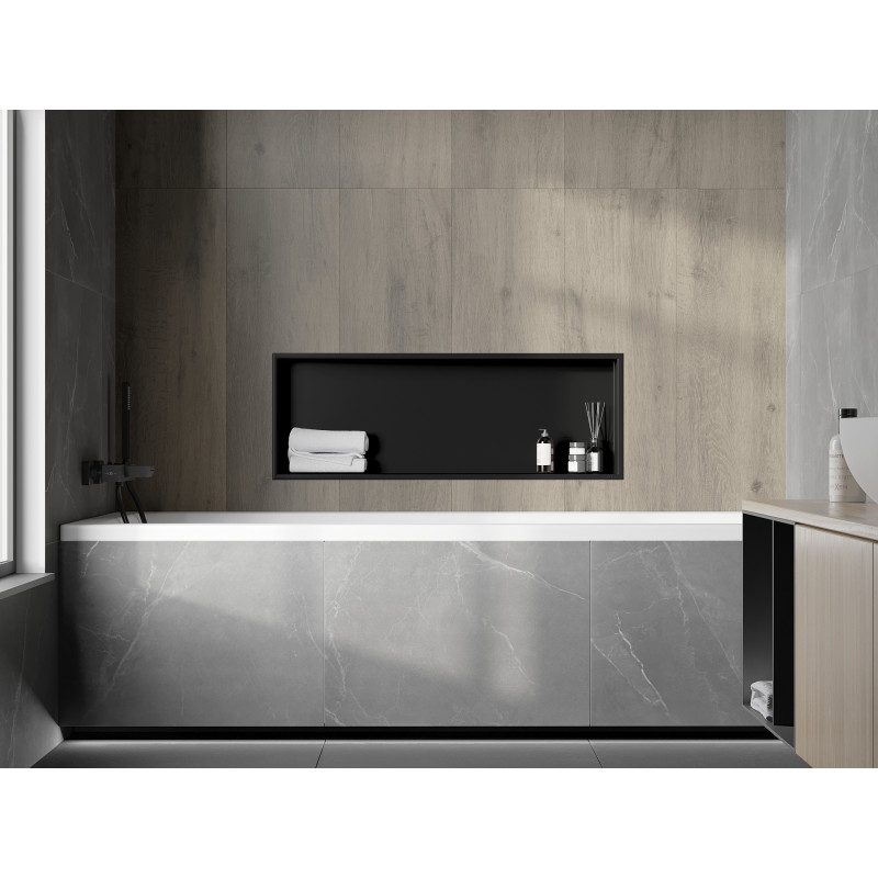 Mexen X-Wall-R falcospolc peremmel 90 x 30 cm, fekete - 1970903010