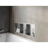 Mexen X-Wall-R raft nișă cu flanșă și raft 90 x 30 cm, inox - 1910903010S