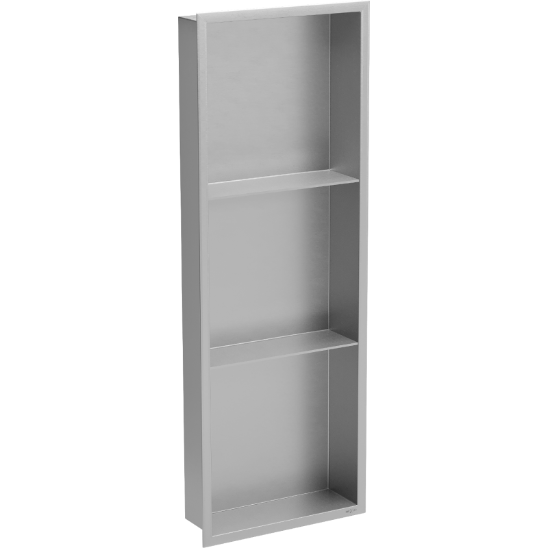 Mexen X-Wall-R raft nișă cu flanșă și raft 90 x 30 cm, inox - 1910903010S