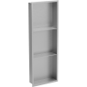 Mexen X-Wall-R béléses polc szegéllyel és polccal, 90 x 30 cm, inox - 1910903010S
