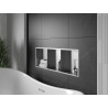 Mexen X-Wall-R béléses polc szegéllyel és polccal, 90 x 30 cm, inox - 1910903010S
