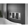 Mexen X-Wall-R fürdőszoba süllyesztett polc kerettel és polccal 90 x 30 cm, inox - 1910903010S