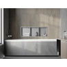 Mexen X-Wall-R béléses polc szegéllyel és polccal, 90 x 30 cm, inox - 1910903010S