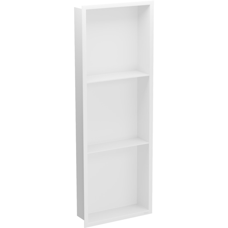 Mexen X-Wall-R 90 x 30 cm-es, galléros és polcos fali polc, fehér - 1920903010S