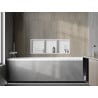 Mexen X-Wall-R raft de nișă cu flanșă și raft 90 x 30 cm, alb - 1920903010S