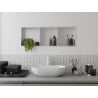 Mexen X-Wall-R raft încastrat cu flanșă și raft 90 x 30 cm, Albă - 1920903010S