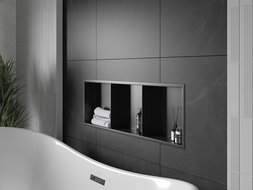 Mexen X-Wall-R fali polc peremmel és polccal 90 x 30 cm, fekete - 1970903010S