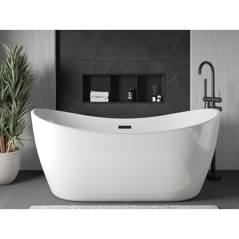 Mexen X-Wall-R raft nativ cu flanșă și raft 90 x 30 cm, negru - 1970903010S