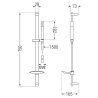 Mexen DB70 set de duș reglabil, negru 785704584-70