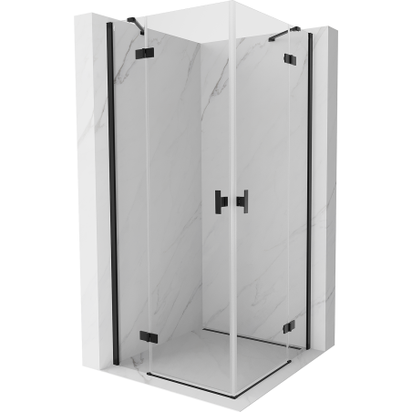 Mexen Mist H Duo cabină de duș batantă 120 x 120 cm, transparent, negru - 8A5-120L-120P-70-00