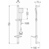 Mexen DB45 set de duș, Neagră - 785454584-70