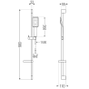 Mexen DS54 set duș mobil, negru - 785544583-71
