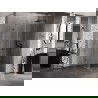 Cabină de duș cu balamale, dreaptă Mexen Lunar-B 80 x 80 cm, transparent, gri pistol periat - 832-080-080-66-00-P