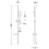 Mexen DS49 set duș reglabil, negru/auriu - 785494583-57