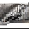 Cabină de duș dreapta rabatabilă Mexen Lunar-B 95 x 80 cm, transparentă, gri armă șlefuit - 832-095-080-66-00-P