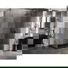 Mexen Lunar-B cabină de duș oscilantă dreapta 100 x 80 cm, transparent, gri armă periat - 832-100-080-66-00-P
