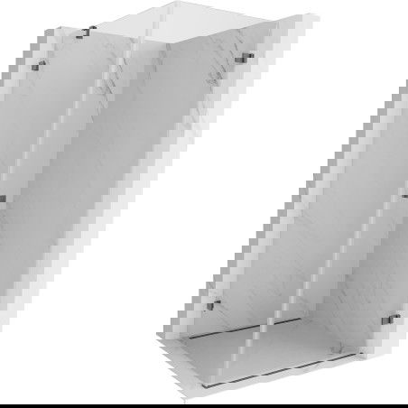 Cabină de duș cu ușă batantă dreapta Mexen Lunar-B 100 x 100 cm, transparent, gri pistol periat - 832-100-100-66-00-P