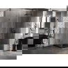 Cabină de duș cu ușă batantă dreapta Mexen Lunar-B 100 x 100 cm, transparent, gri pistol periat - 832-100-100-66-00-P