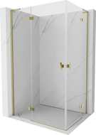 Mexen Mist-H L Duo cabină de duș cu deschidere 80 x 70 cm, transparent, auriu - 8A5L-080L-070P-50-00