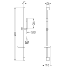 Mexen DS70 csúszó fekete zuhanykészlet - 785704583-70