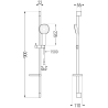 Mexen DS33 set de duș, Crom - 785334583-00