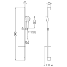 Mexen DS05 csúsztatható zuhanykészlet, króm - 785054583-00