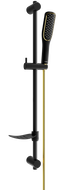 Mexen DF49 set de duș, Neagră/Aurie - 785494582-57