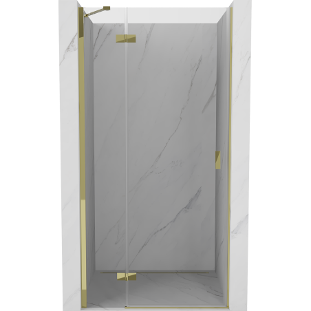 Mexen Mist-H uși de duș batante stânga 120 cm, transparent, auriu - 8A5-120-000-50-00-L