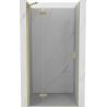 Mexen Mist-H uși de duș batante stânga 85 cm, transparent, auriu periat - 8A5-085-000-55-00-L